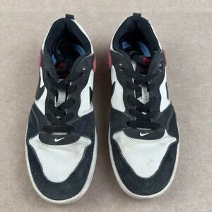 Nike SB Alleyoop‎ Shoes Men's 7 Black White Red Low Top Skateboarding Sneakers